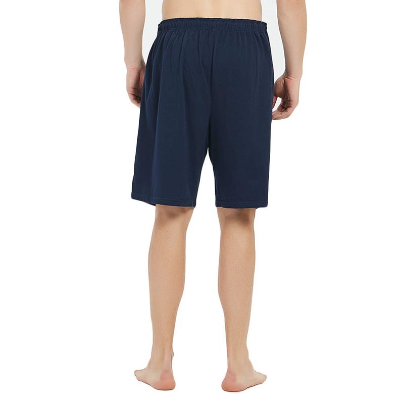 U2SKIIN 2 Pack Mens Cotton Pajama Shorts, Lightweight Lounge Pant with Pockets Soft Sleep Pj Shorts for Men(Navy/Light Grey Mel,L) - Image 5